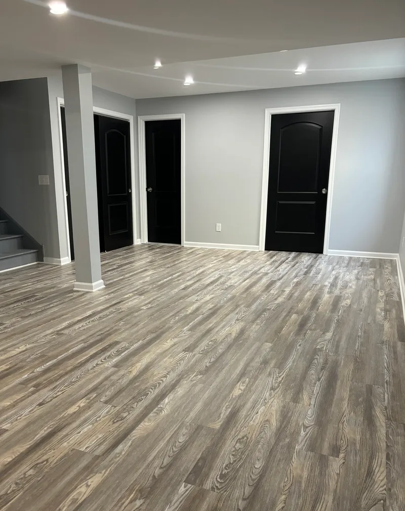 Basement finishing — after